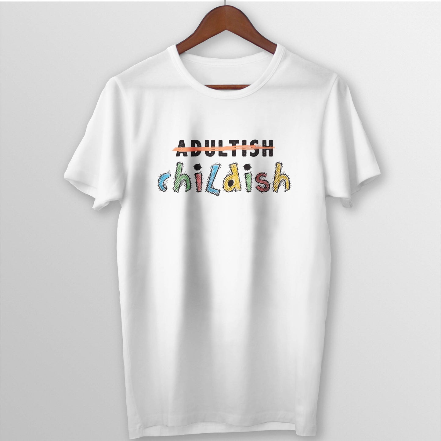 ADULTISH CHILDISH TEE - WHITE