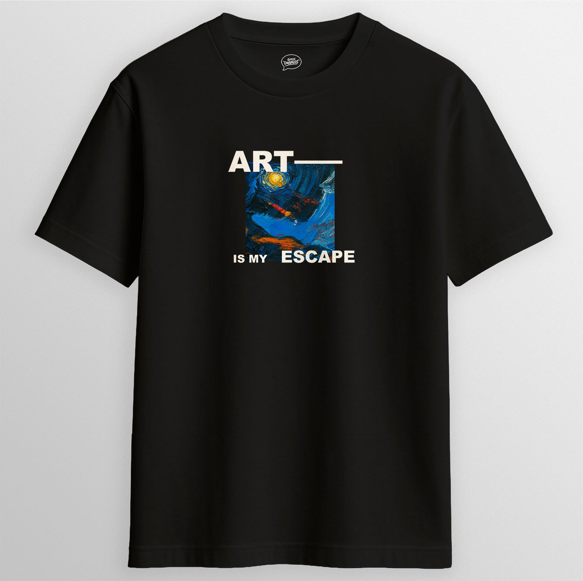 Art Is My Escape T-Shirt in Black - Express Changos