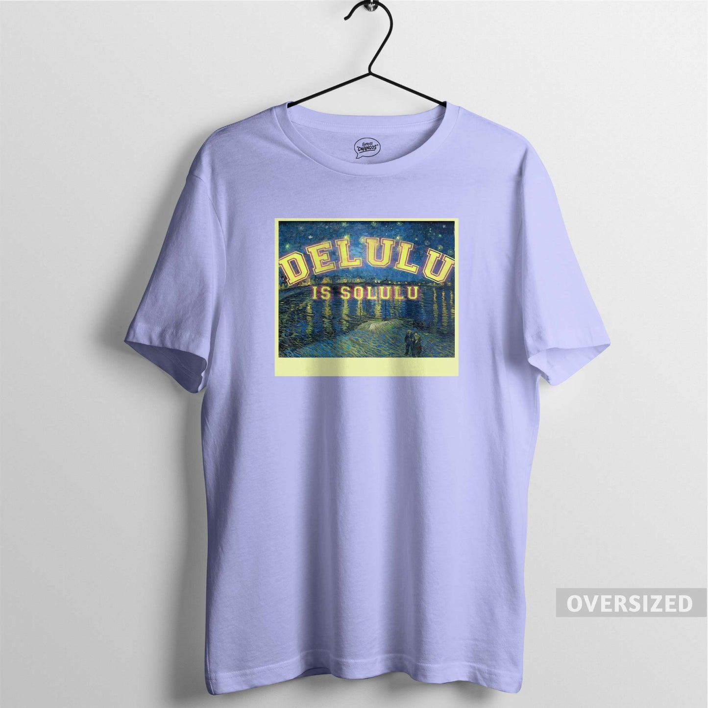 DELULU IS SOLULU OVERSIZED TEE - LAVENDER