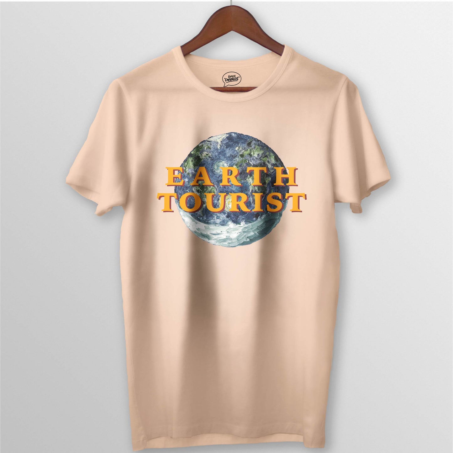 EARTH TOURIST TEE - PEACH