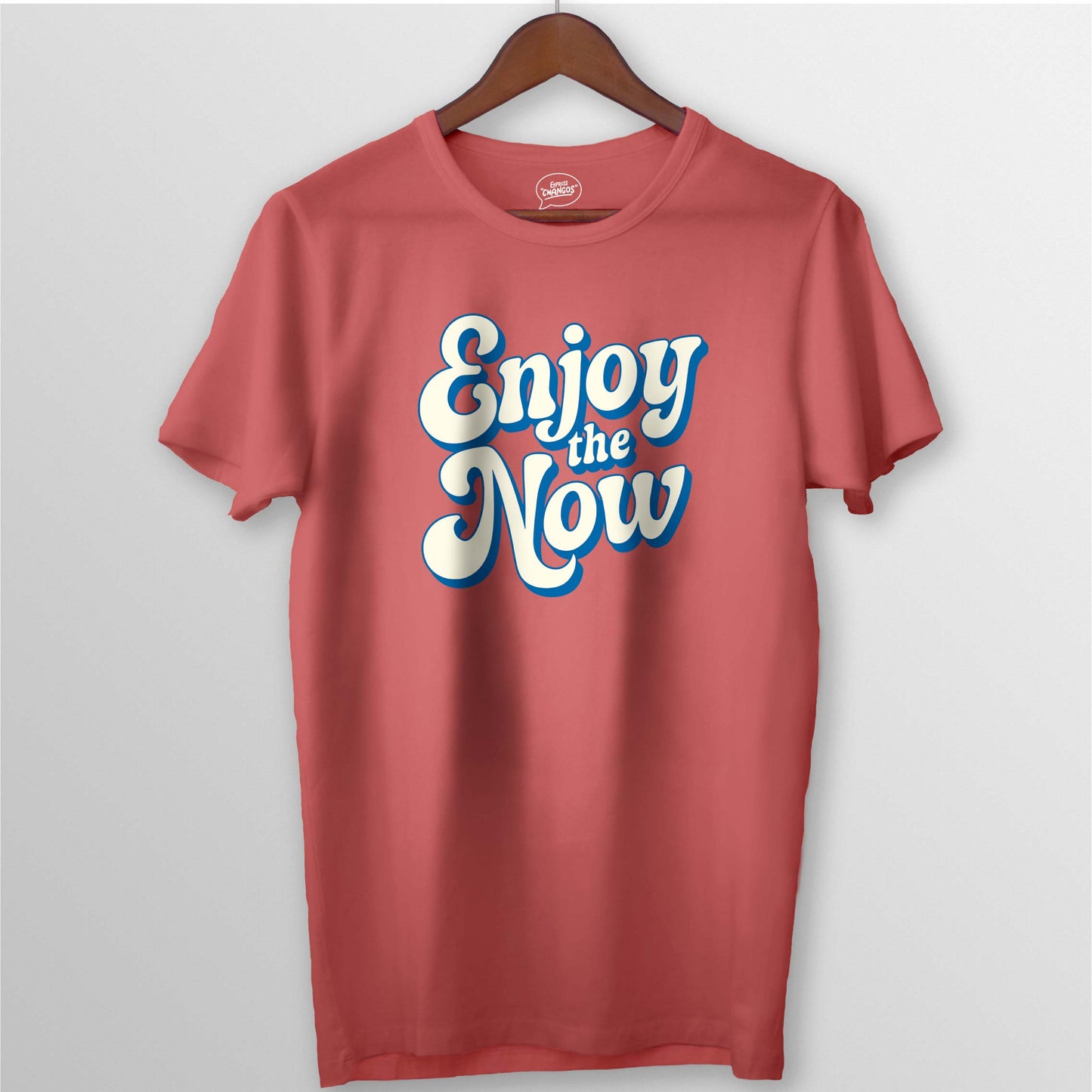 ENJOY THE NOW TEE - CORAL