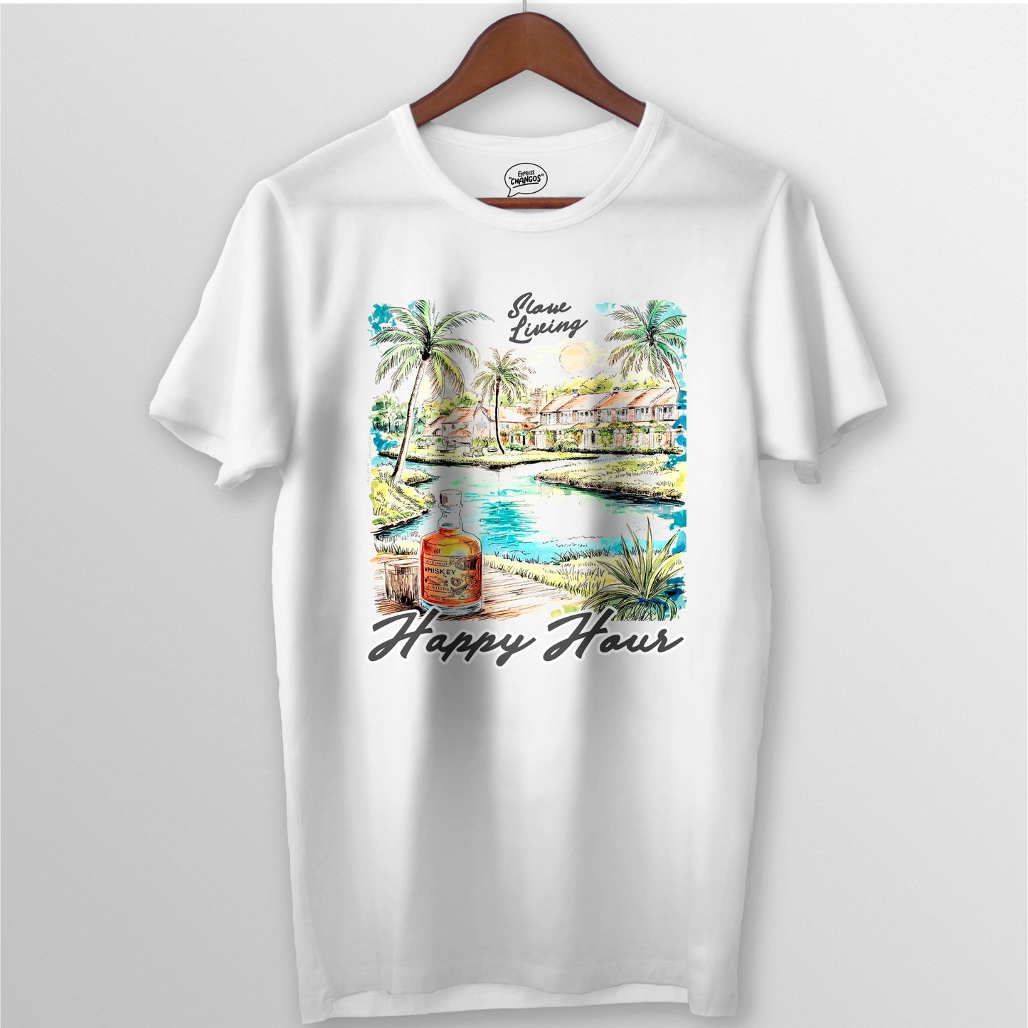 HAPPY HOUR TEE - WHITE