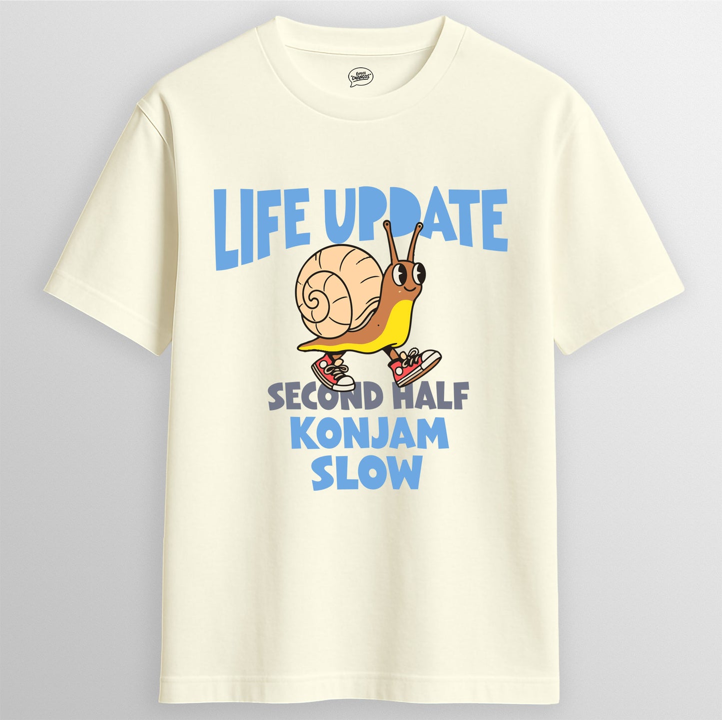 LIFE UPDATE T-SHIRT, OFF WHITE | Express Changos