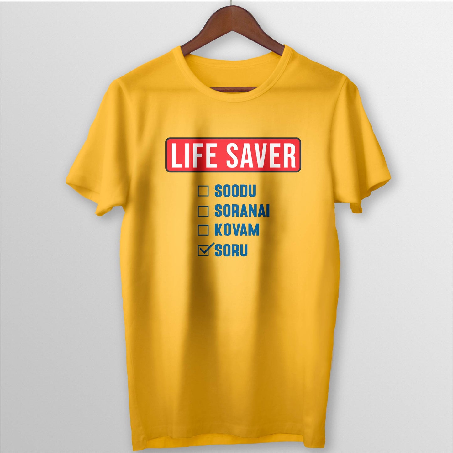 LIFE SAVER SORU TEE - GOLDEN YELLOW
