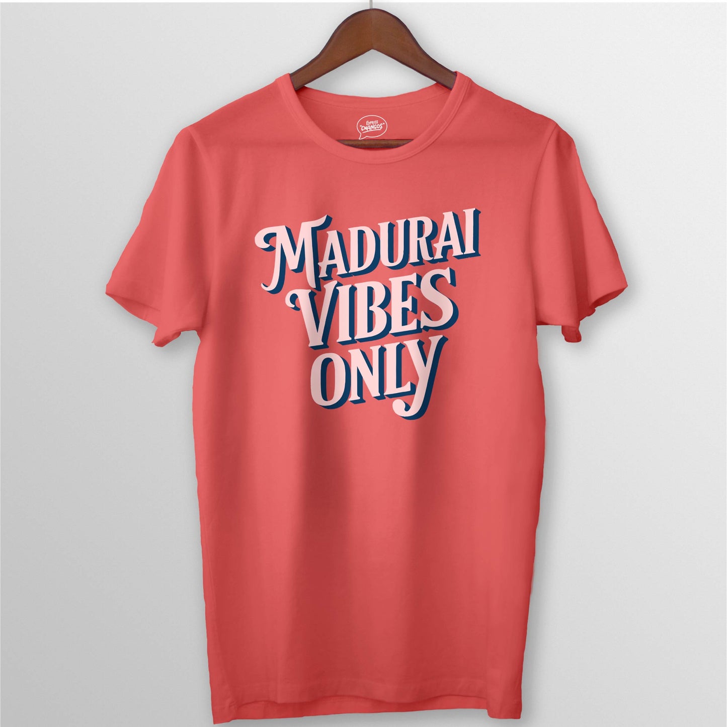 MADURAI VIBES ONLY TEE - CORAL