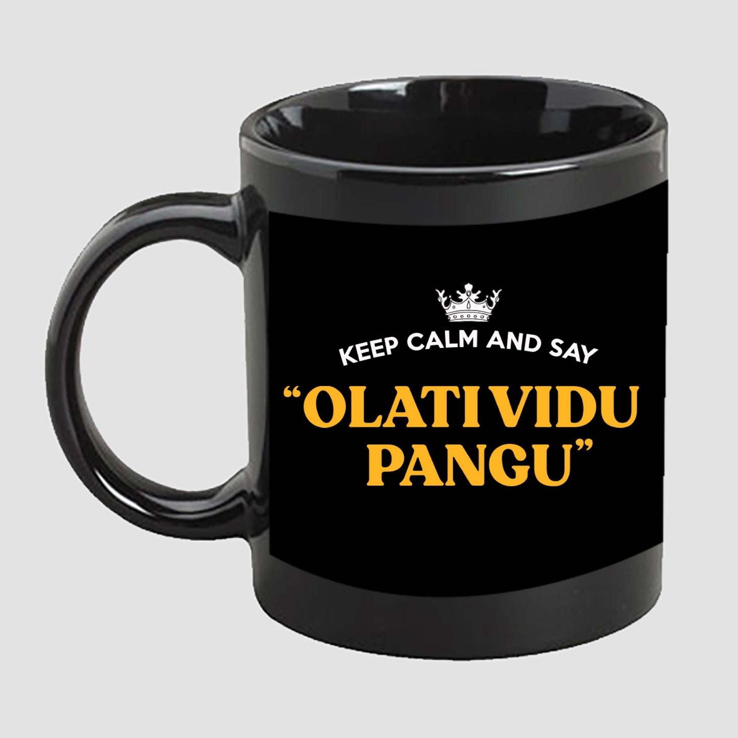 OLATI VIDU PANGU COFFEE MUG - BLACK