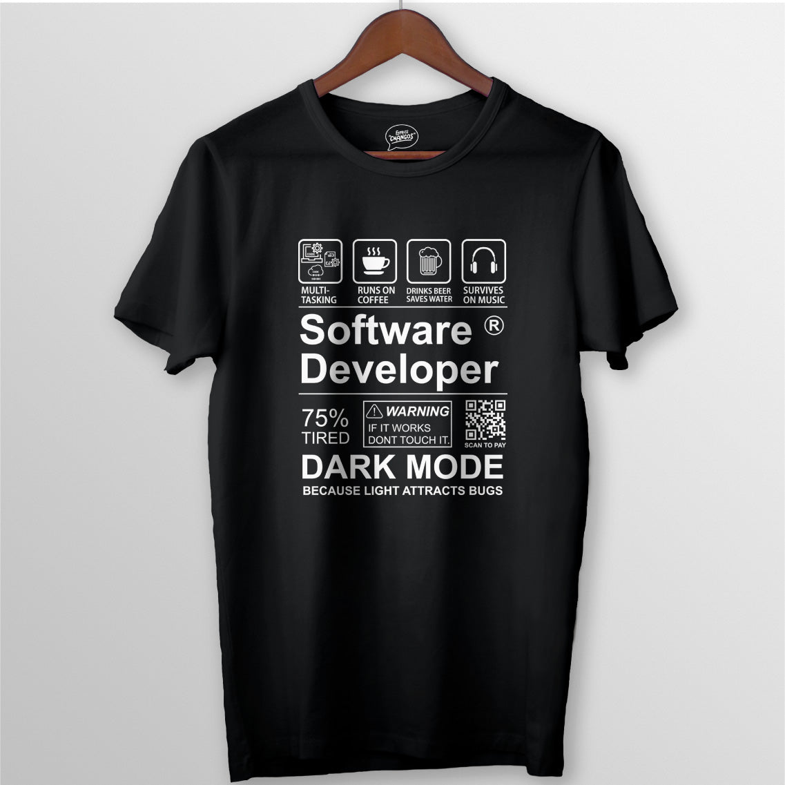 SOFWARE DEVELOPER TEE CLASSIC FIT - BLACK