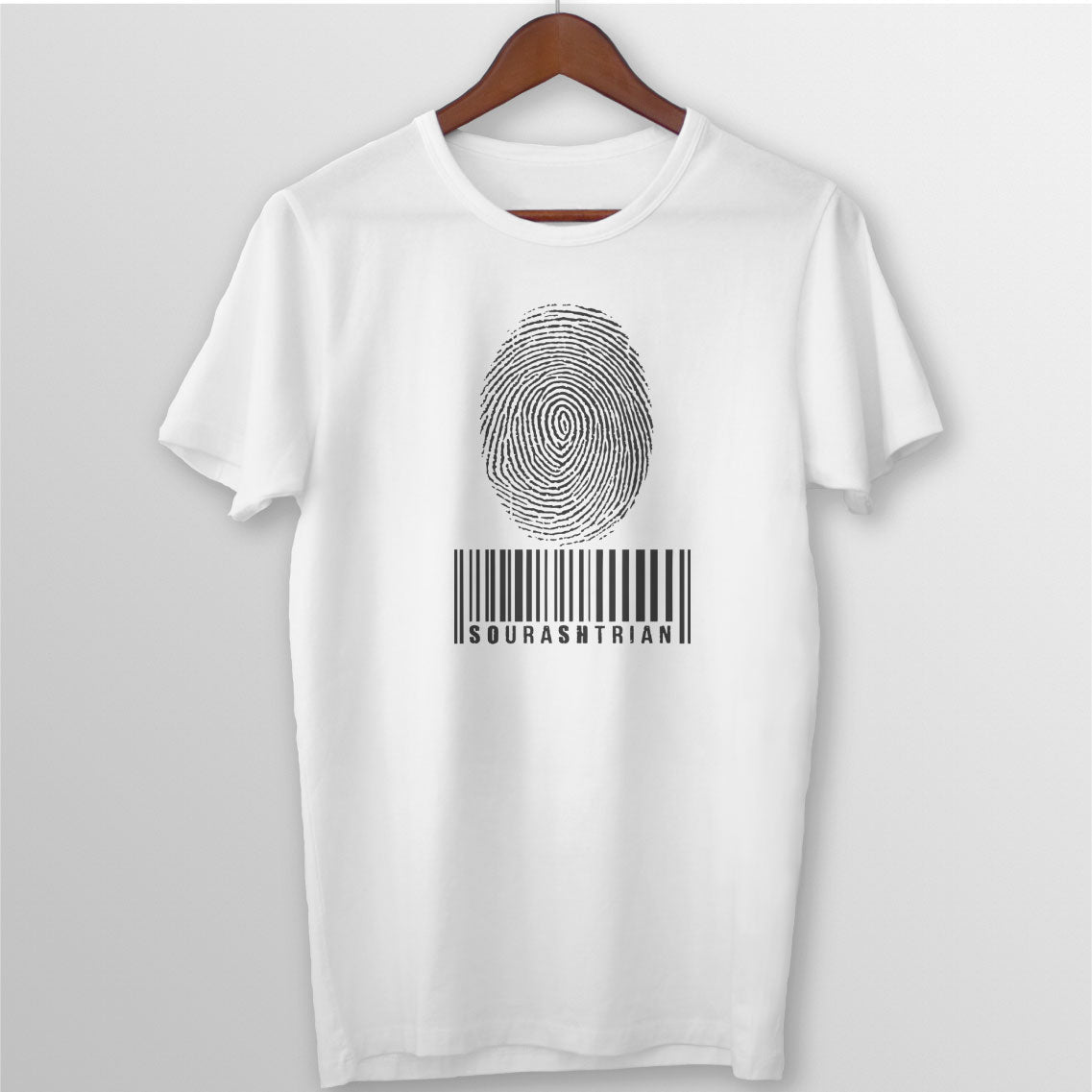SOURAHTRIAM THUMB IMPRESSION TEE - WHITE