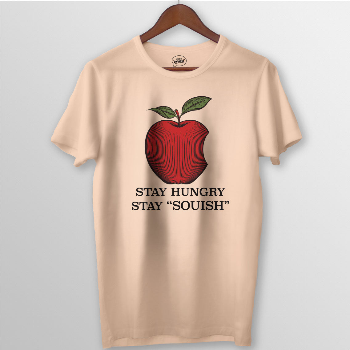 STAY HUNGRY STAY SOUISH TEE - PEACH