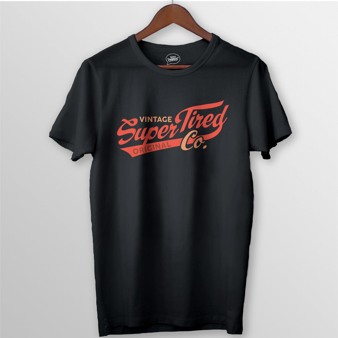 SUPER TIRED CO TEE - BLACK