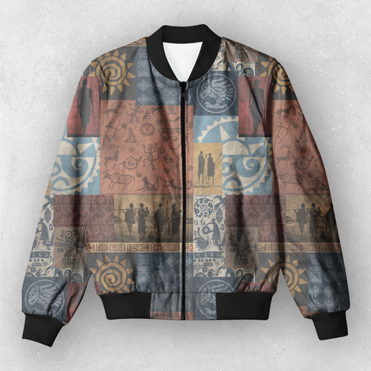 UNISEX TRIBAL BOMBER JACKET