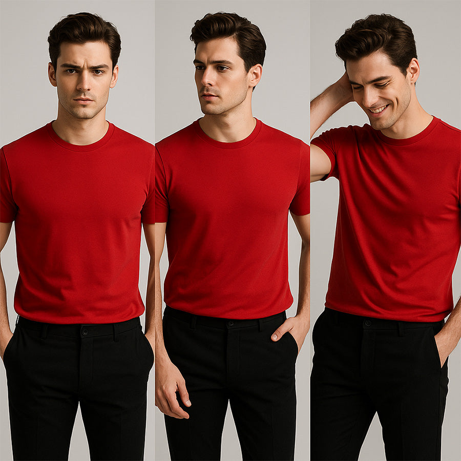 SOLID TEE - RED