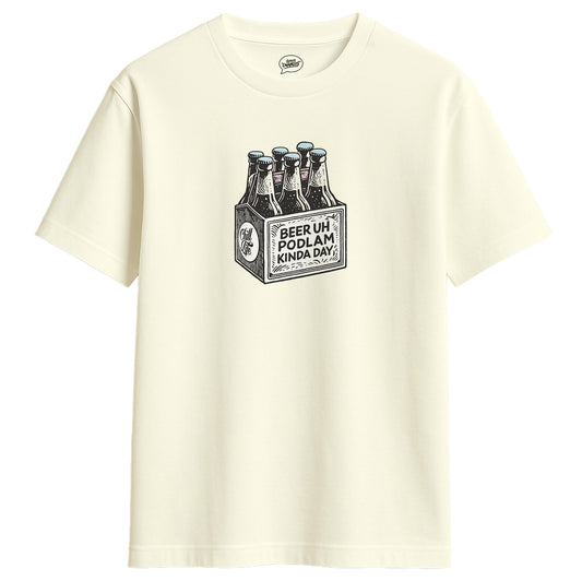 BEER UH PODLAM TEE - OFF WHITE