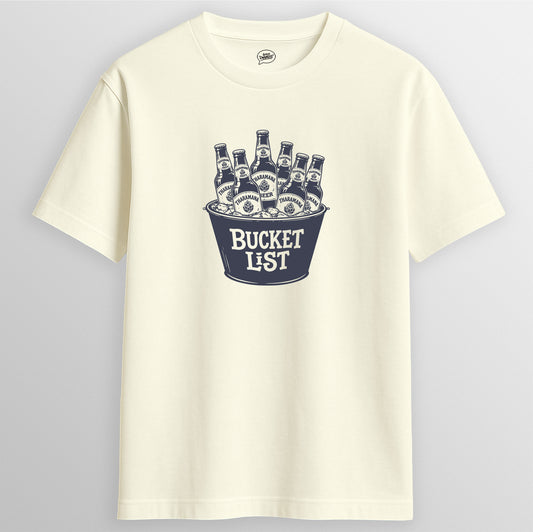 Bucket List T-Shirt in Off White - Express Changos