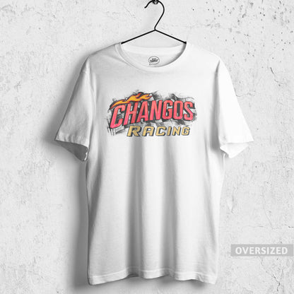 CHANGOS RACING TEE OVERSIZED - WHITE