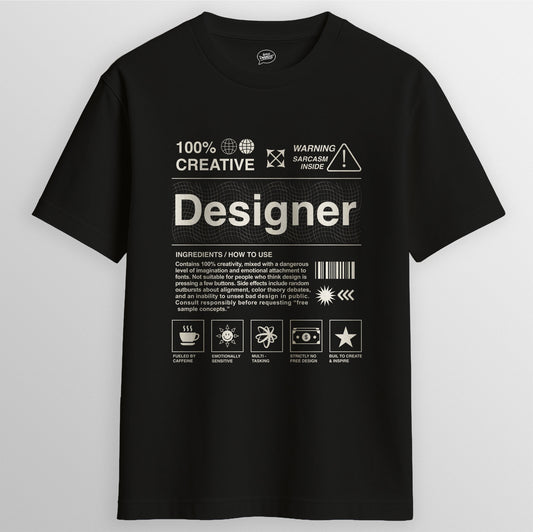 Designer T-Shirt in Black - Express Changos