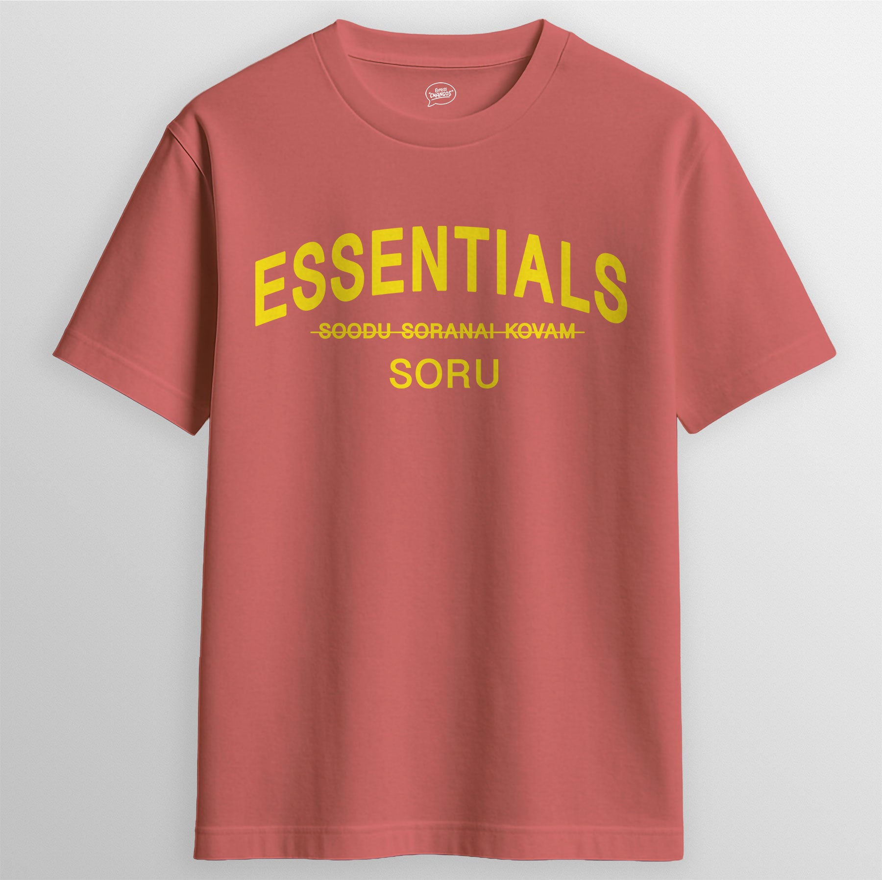 ESSENTIAL SORU T-SHIRT, CORAL | Express Changos