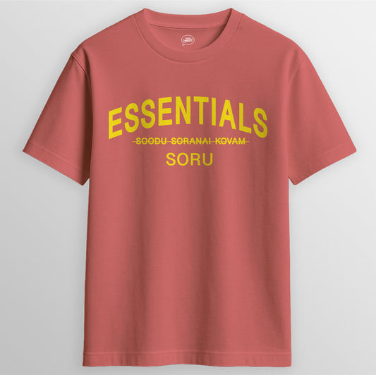 Essential Soru T-Shirt in Coral - Express Changos