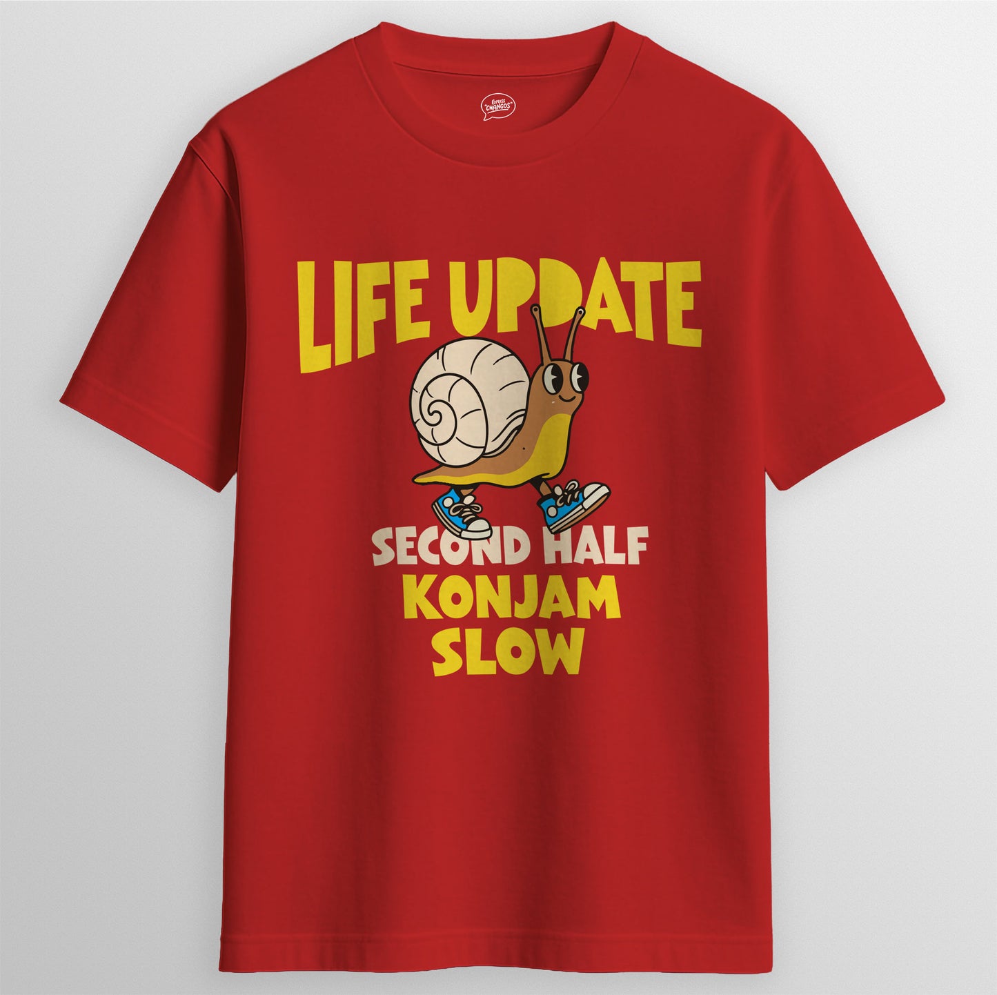 LIFE UPDATE T-SHIRT, RED | Express Changos