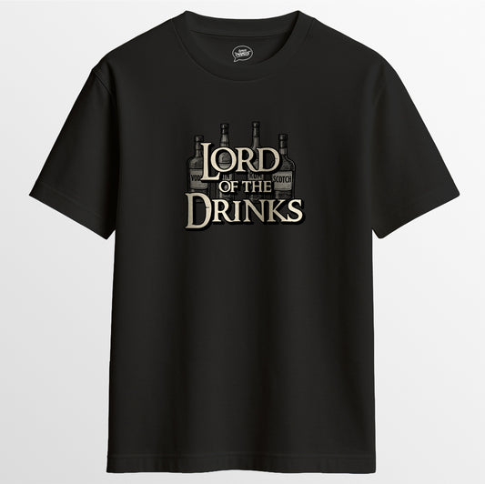 LORD OF THE DRINKS TEE - BLACK