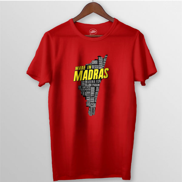 MADE IN MADRAS TEE - RED | Express Changos