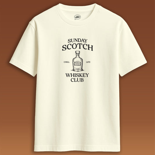 SUNDAY SCOTCH TEE - OFF WHITE