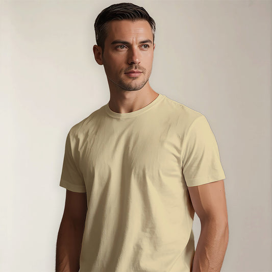 PREMIUM SUPIMA TEE - BEIGE