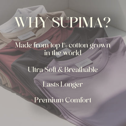 PREMIUM SUPIMA TEE - BEIGE