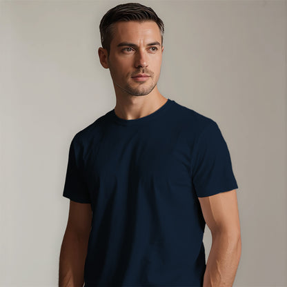PREMIUM SUPIMA TEE - NAVY