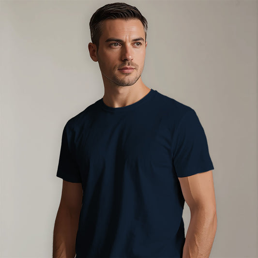 PREMIUM SUPIMA TEE - NAVY