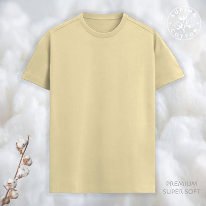 PREMIUM SUPIMA TEE - BEIGE