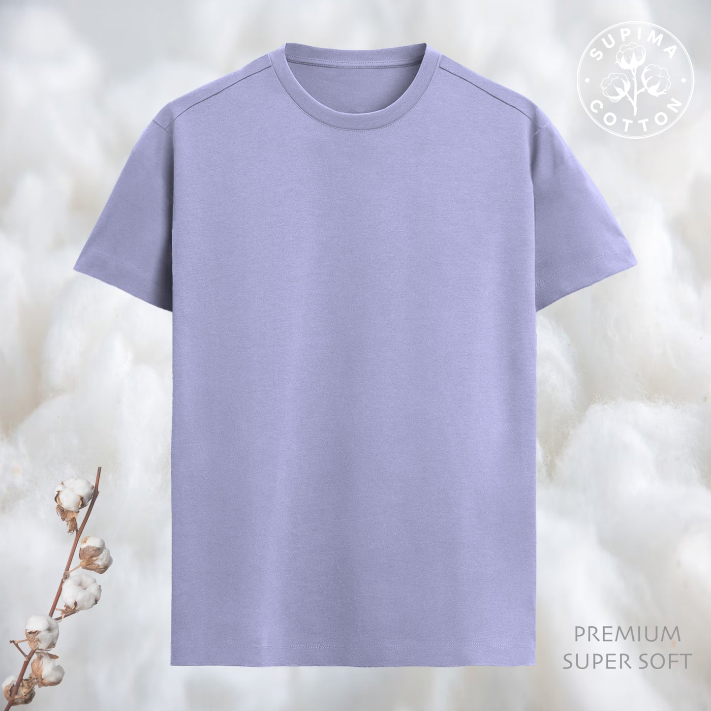 PREMIUM SUPIMA TEE - LAVENDER