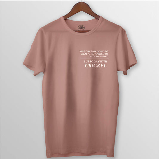 TODAY CRICKET TEE - PEACH MUSHROOM