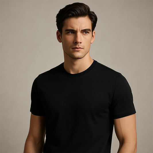 SOLID TEE - BLACK