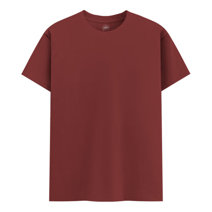 SOLID TEE - BRICK RED
