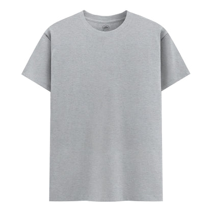 SOLID TEE - GREY MELANGE