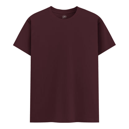 SOLID TEE - MAROON