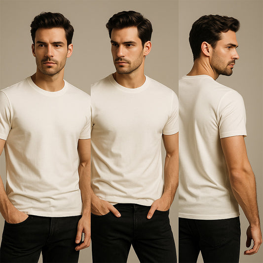 SOLID TEE - OFF WHITE