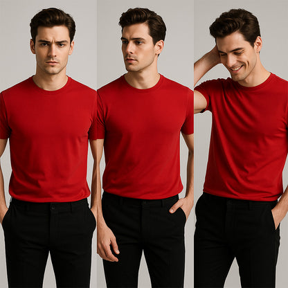 SOLID TEE - RED
