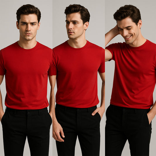 SOLID TEE - RED
