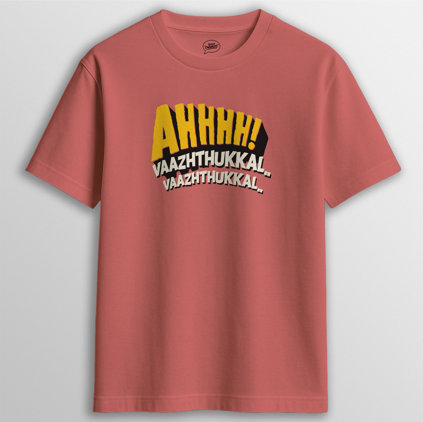VAAZHTHUKKAL TEE - CORAL