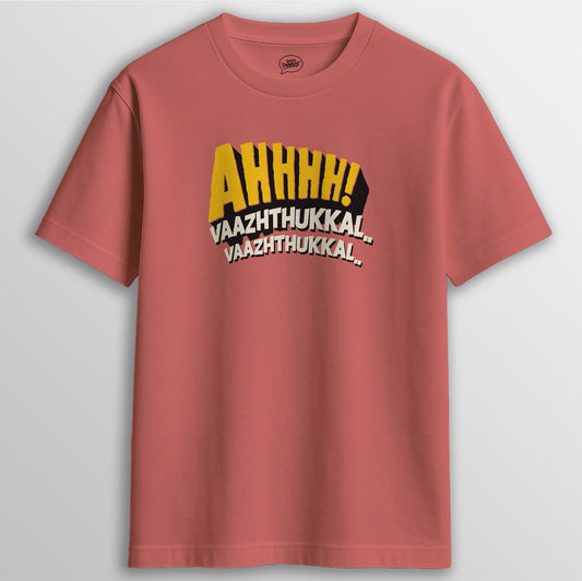 VAAZHTHUKKAL TEE - CORAL
