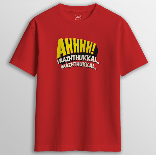 VAAZHTHUKKAL TEE - RED